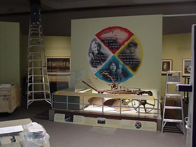 Travelling Exhibition Set up Canadian Museum of Civilization