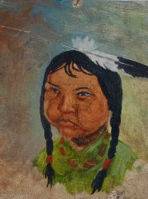 Child w/ Feather Portrait