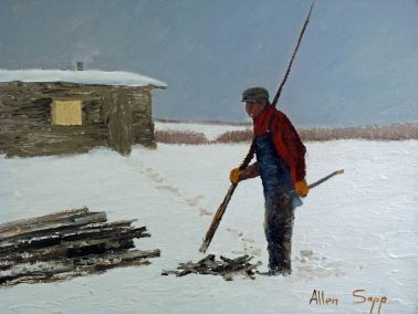 Next to Wood Pile