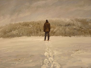 Allen Standing in Snow