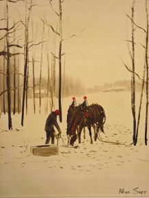 Horses Drinking